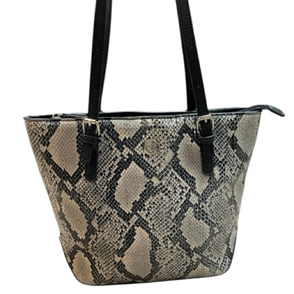 Anne Klein Python Tote Shoulder Bag - Picture 12 of 14